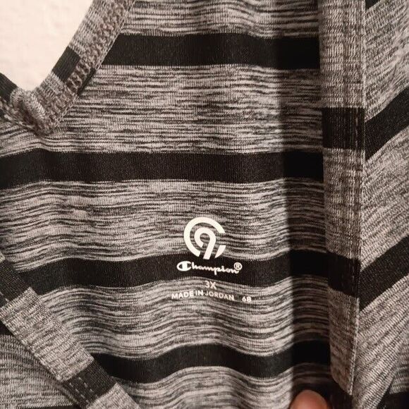 Champion Top Short Sleeve Open Back T-Shirt Workout Women's Size 3X Gray - Picture 4 of 7